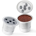 Stainless Steel Reusable K Cups Fit for Keurig Five Holes K-Cups Coffee Filter Pods for Keurig Supreme Plus Coffee Maker. 