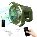 Camping Tent Fan Multifunctional 10000mAh Power Bank LED Lantern Portable Camping Fan USB Beach Fan With Hook. 