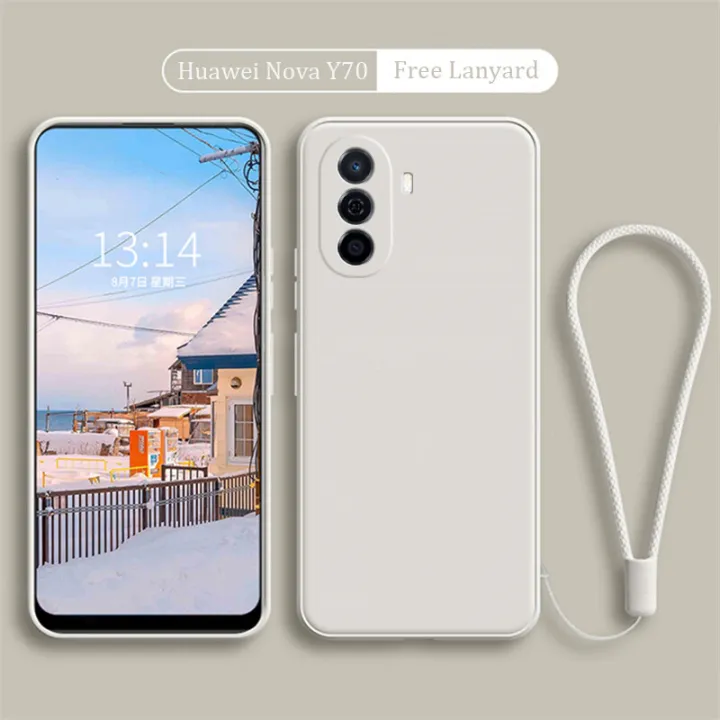Huawei%20nova%20Y70/Y71%20Phone%20Case%20Lens%20Protection%20Casing%20Solid%20Straight%20Edge%20Liquid%20Silicone%20PU%20Back%20Cover%20-N10%20-%20Image%209