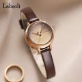 LABAOLI Leather Women Watches Creative Dial Rose Gold Women Bracelet Watches For Ladies Wrist Watches Quartz High Quality 2023. 
