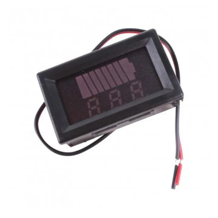 12V Battery Capacity & Charging Level Indicator With Voltmeter Module