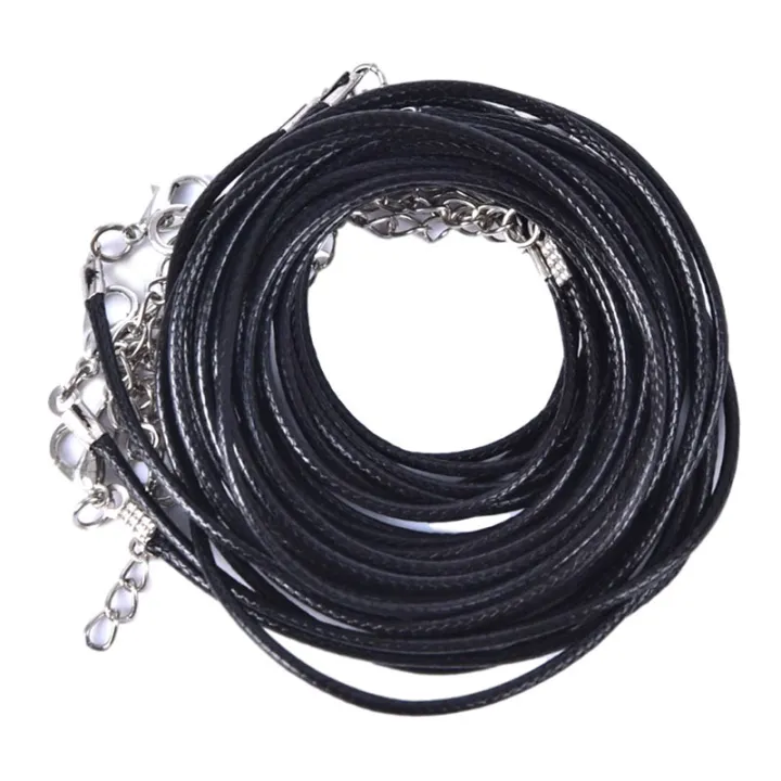 10PCS%201.5mm%20Adjustable%20Black%20Leather%20Cord%20Rope%20For%20DIY%20Necklace%20Bracelet%20Making%20-%20Image%202
