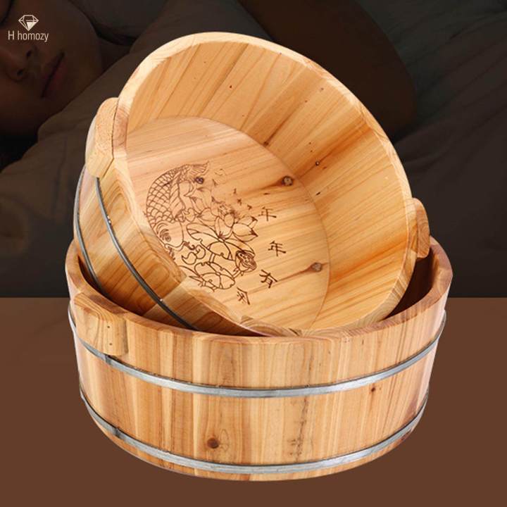 Wood%20Footbath%20Basin%20Household%20Wooden%20Washing%20Baths%20Portable%20Barrel%20Foot%20Soaking%20Bath%20Basin%20Foot%20-%20Image%203