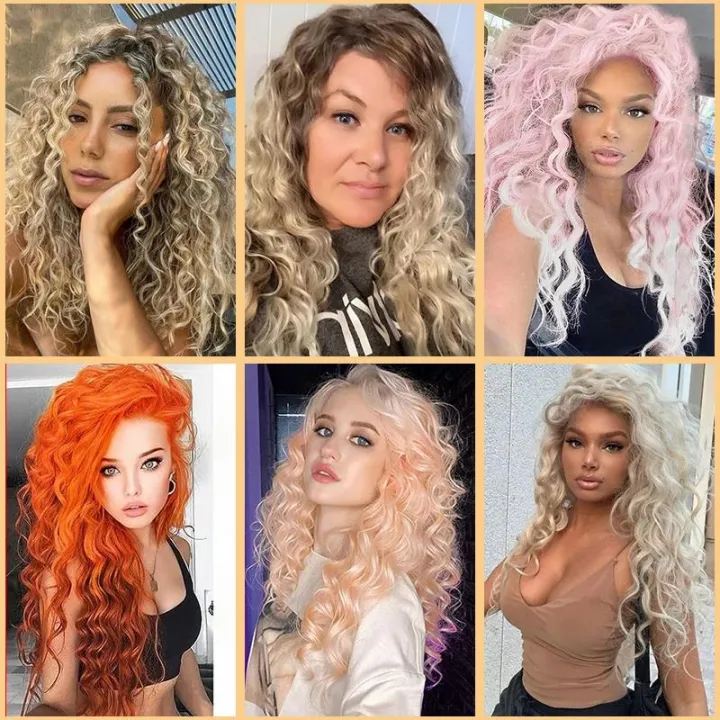 Long%20Fluffy%20Curly%20Wig%20for%20Women%20Ombre%20Orange%20Ginger%20Natural%20Wavy%20Hair%20Wig%20Ash%20Blonde%20Synthetic%20Loose%20Deep%20Wave%20Wig%20Cosplay%20-%20Image%203