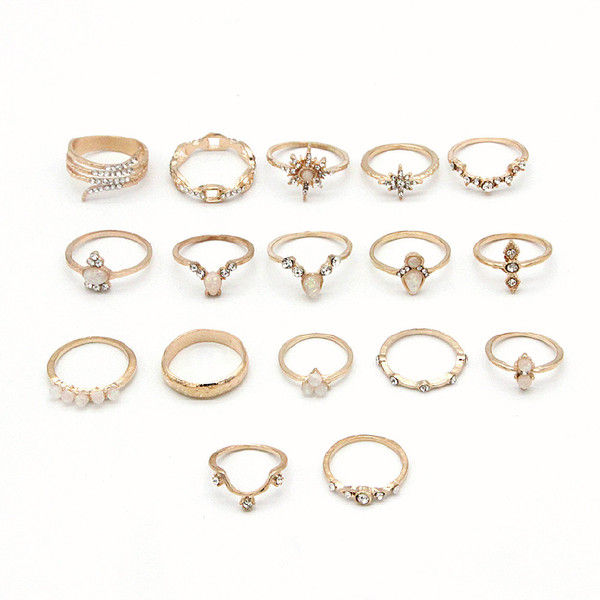 Hypoallergenic%20Alloy%20&%20Silver/Gold%20Plated%2017-Piece%20Vintage%20&%20Bohemian%20Stackable%20Finger%20Ring%20Set%20%E2%80%93%20Stylish%20Jewellery%20for%20Women%20and%20Girls%20-%20Image%205