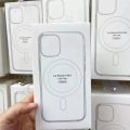 For Iphone 12 Mini Magsafe Magnetic Wireless Charging Case Clear Shockproof Soft Silicone Protect Back Cover. 