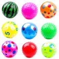 Factory direct supply of beach toy balls thickened inflatable racket balls, kindergarten children's leather balls, inflatable cartoon toy balls. 