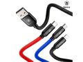 Baseus Three Primary Colors 3-in-1 usb type C, lightning , micro usb cable 30CM. 