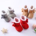 Baby Boy Baby Winter Baby Warm Boots Fluffy Flock Snow Skates Toddlers Newborn Snow Boots Women's First Walking Shoes.