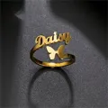 Mens A Boy Custom Boys Devil Name Ring. 