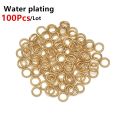 100-200Pcs 4mm 5mm 6mm 7mm 8mm 10mm Stainless Steel Split Rings Open Jump Rings Connectors For Jewelry Making. 