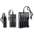 1 2 4 Slots 3.7V 18650 14500 USB Lithium-ion Battery Power Charger Independent Charging AA 1.5v 18350 16340 Adapter. 