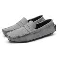 Men Casual Shoes Luxury Brand Mens Suede Loafers Moccasins Breathable Slip on Black Rubber Non-slip Driving Shoes Size 45 BunnyGarden.