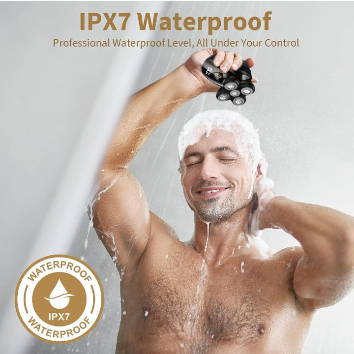 5-in-1%20Electric%20Razor%20IPX7%20Waterproof%20for%20Bald%20Men,%20Wet/Dry%20LED%20Display%20Rechargeable%205D%20Rotary%20Shaver%20Grooming%20Kit%20Head%20Shavers%20-%20Image%202