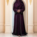 Mohona Party Abaya with Hijab for Women, Dubai Cherry Georgette, Premium Quality, Full Coverage, Elegant Design. 