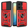 PlusCase for Tecno Spark Go 2024 / Spark 20C / Spark 20 / Pop 8 Phone Casing Slide Lens Armor Case Shockproof Stand Holder Camera Protect Back Cover. 