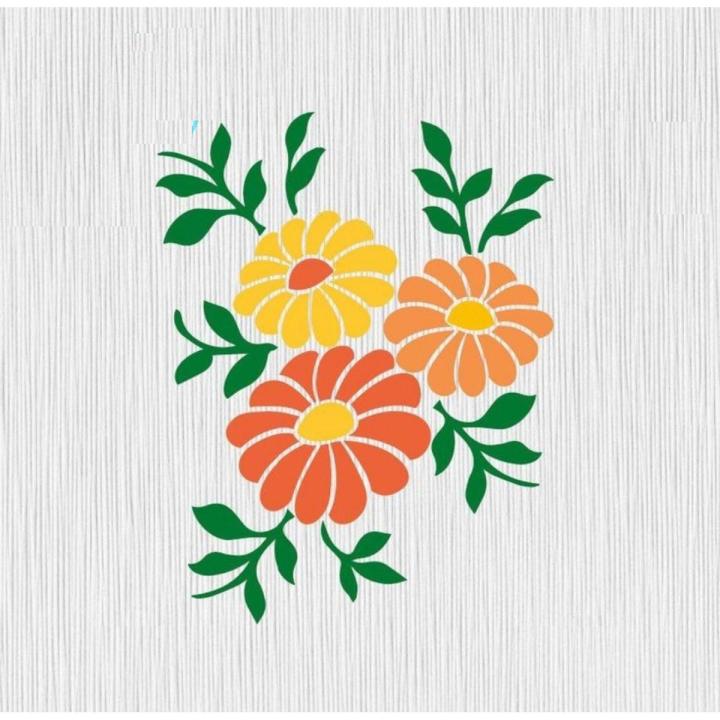 Stencil for Wall & Fashion Painting Template 10 by 8 inch.
