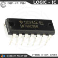 5 Pcs 7486 XOR / X-OR / EXCLUSIVE-OR Gate SN74HC86N 74HC86 74LS86 - 14 Pin DIP Logic IC for Electronic or DIY Project..