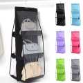 6 Pocket Hanging Purse Organizer Bag Hanging Organizer-Multicolour.
