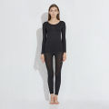 Seamless Elastic Thermal Underwear Set for Women – Top and Bottom.