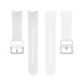 (New) for Samsung Galaxy Watch 5 44mm official silicone silver round buckle watch band.