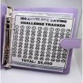 10 Colors Memo Pad 100 Envelope Challenge Binder Beautifully PU Easy savings challenges binder Fun way to save with Memo Pad binder for Money budget organizer Emergency fund.