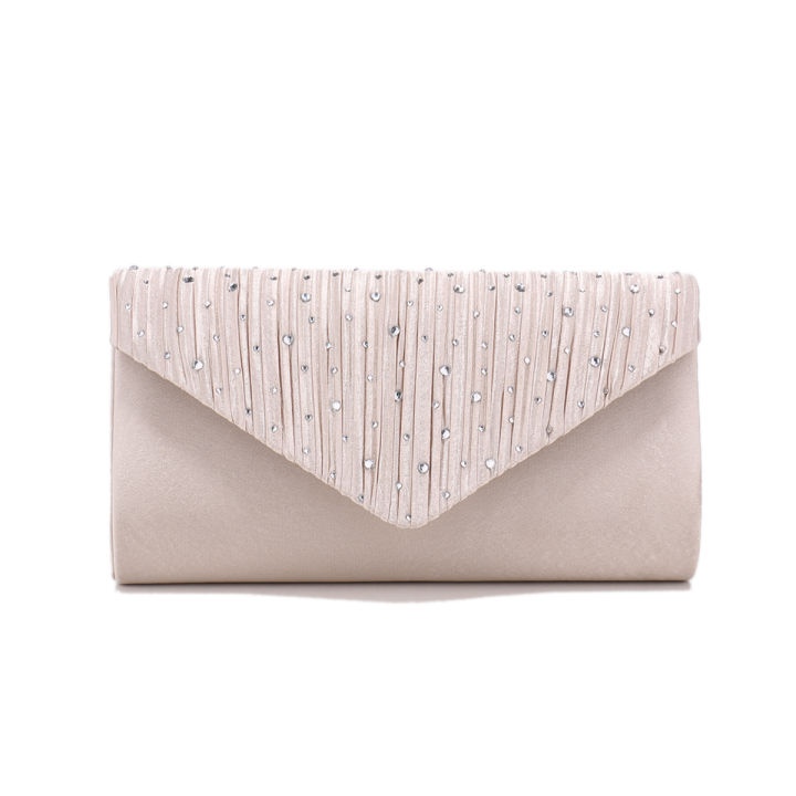 Rhinestones%20Ruched%20Women%20Satin%20Evening%20Bag%20Silver%20Clutch%20Bags%20Chain%20Shoulder%20Glitter%20Elegant%20Handbag%20For%20Wedding%20Bridal%20Purse%20-%20Image%203