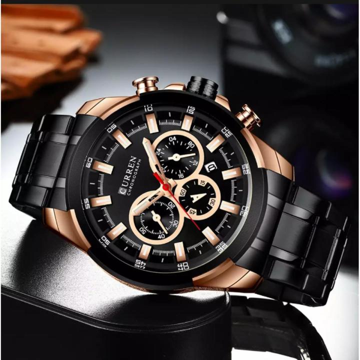 CURREN 8361 New Stainless Steel Men's Watch 2019 Fashion