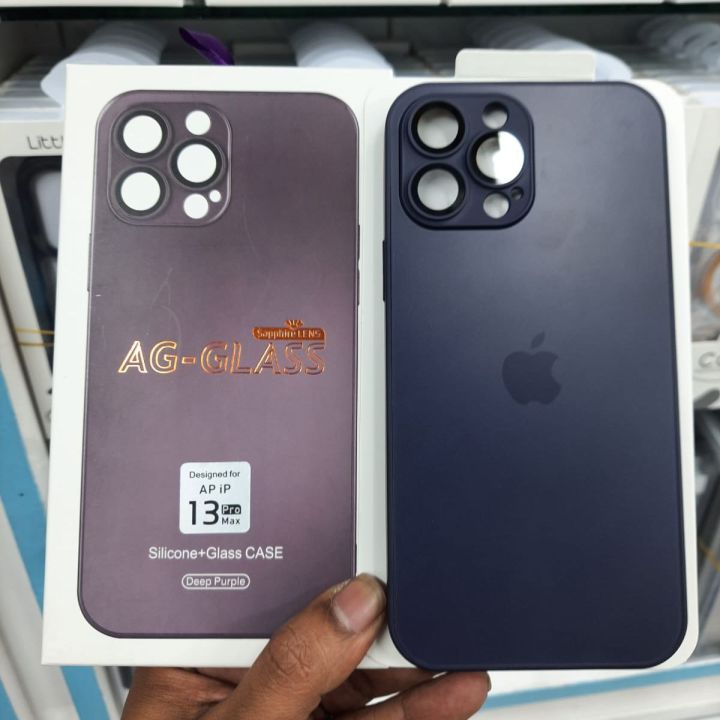 AG Glass Shockproof Lens Protective Phone Case for iPhone 14 13 12