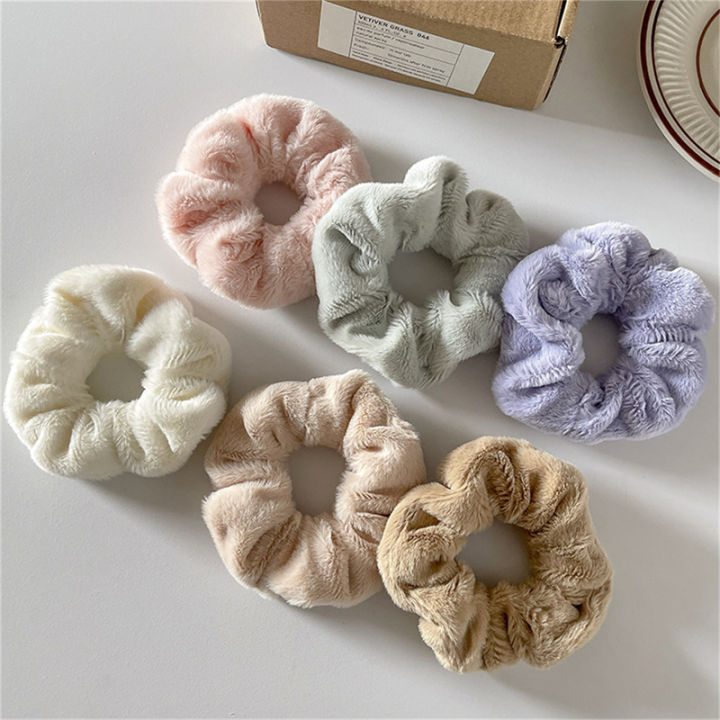 Winter%20Warm%20Soft%20Hair%20Scrunchies%20Women%20Girls%20Cute%20Plush%20Elastic%20Hair%20Band%20Multicolor%20Rubber%20Band%20Encounter%20-%20Image%205