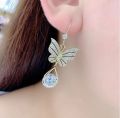 Pair Hook Drop Earrings Zinc Alloy Electroplating Fashion All-Match Earrings for Women. 