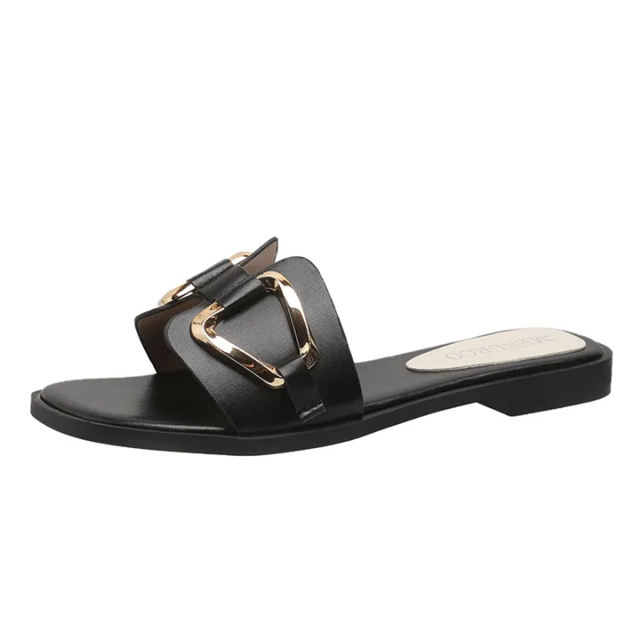 Luxury%20Women%20Slippers%20Buckle%20Design%20Small%20Incense%20Style%20Casual%20Wome's%20Flat%20Sandals%20External%20Wear%20Summer%20Sandy%20Beach%20Woman%20Slides%20House%20Foocus%20-%20Image%205
