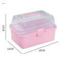 Clear Storage Boxes 3 Layer Compartments for Kitchen .87x5.51x5.12inch. 