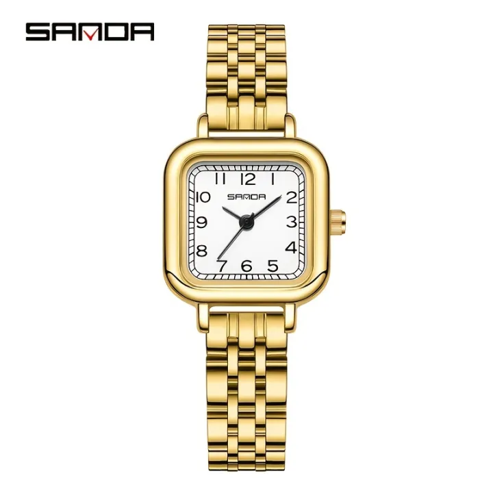 SANDA%20Women's%20Watch%20Luxury%20Square%20Pointer%20Quartz%20Watch%20WR%20Fashion%20Analog%20Stainless%20Steel%20Wrist%20Watch%20-%20Image%202