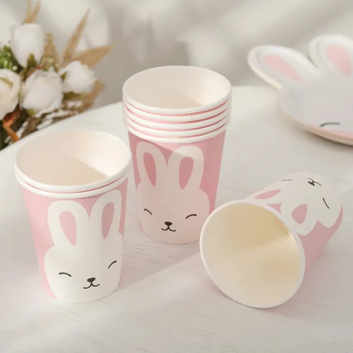 Mori%20rabbit%20disposable%20tableware%20paper%20cup%20dinner%20plate%20tablecloth%20happy%20birthday%20party%20supplies%20decoration%20-%20Image%202