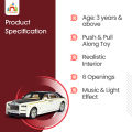1:24 Rolls Royce Phantom Diecasts Alloy Car Luxurious Simulation Toy Vehicles Metal Car 6 Doors Open Model Car Sound Light Toys For Gift. 