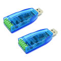 LKPCIGCXM 2Pcs USB to RS485 Converter Isolate Module Upgrade Industrial ESD Protection CH340E Standard -485 Connector Board.