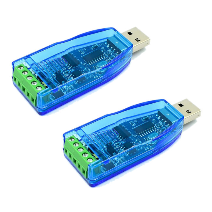 LKPCIGCXM 2Pcs USB to RS485 Converter Isolate Module Upgrade Industrial ESD Protection CH340E Standard -485 Connector Board