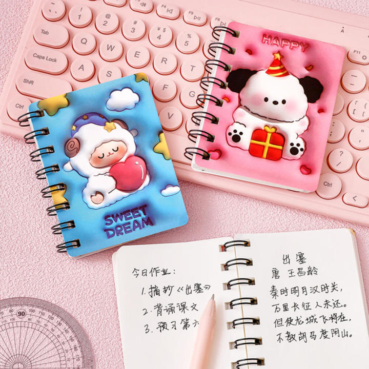 Painting%203D%20notebook%20Cute%2080%20sheets%20Kawaii%20Painting%20coil%20notebook%20Stationery%20Three-dimensional%20Mini%20pocket%20notepad%20for%20School%20Office%20Travel%20Art%20enthusiasts%20Journaling%20-%20Image%202