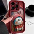Cellphone Case For iPhone 11 12 13 14 PRO MAX 12 13 MINI Phone Casing Angel Eyes Cartoon Doraemon Cute Soft Popular Matte Full Protection Anti-falling TPU Back Cover Shockproof. 