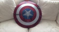 Cosplay 1/1 60cm Captain America Shield Battle Damage Version full metal Shield Costume Fancy Dress party Anime stage show props. 
