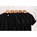 230g pure cotton solid color short sleeve base coat pure white T-shirt combed cotton men and women tee.