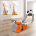 Abdominal Roller Ab Wheel Roller Automatic Rebound Ab Roller Wheel Abdominal Exercises Abdominal Exercise Equipment with Knee Pad Elbow Support Phone Holder for Home Gym Strength Workouts - Sports & Fitness.