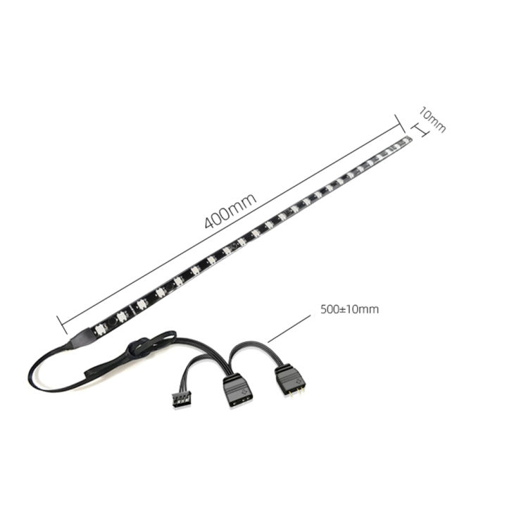 Coolmoon%20Cm-Ls40%205v%20Argb%20Pc%20Case%20Led%20Bar%20Sata%203pin%20Computer%20Rgb%20Lamp%20Strip%20For%20Motherboard%20With%20Controller%20-%20Image%207