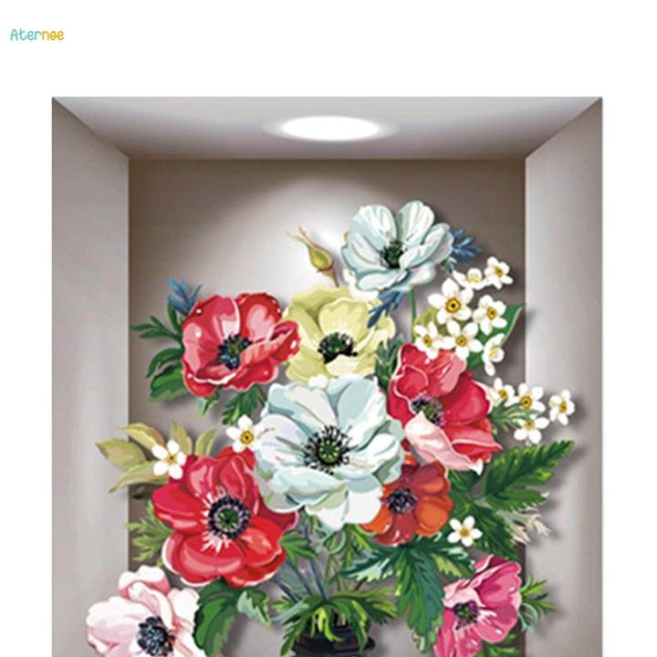 Stickers%203D%20Plants%20Wall%20Sticker%20for%20Bathroom%20Corridor%20Living%20Room%20-%20Image%202