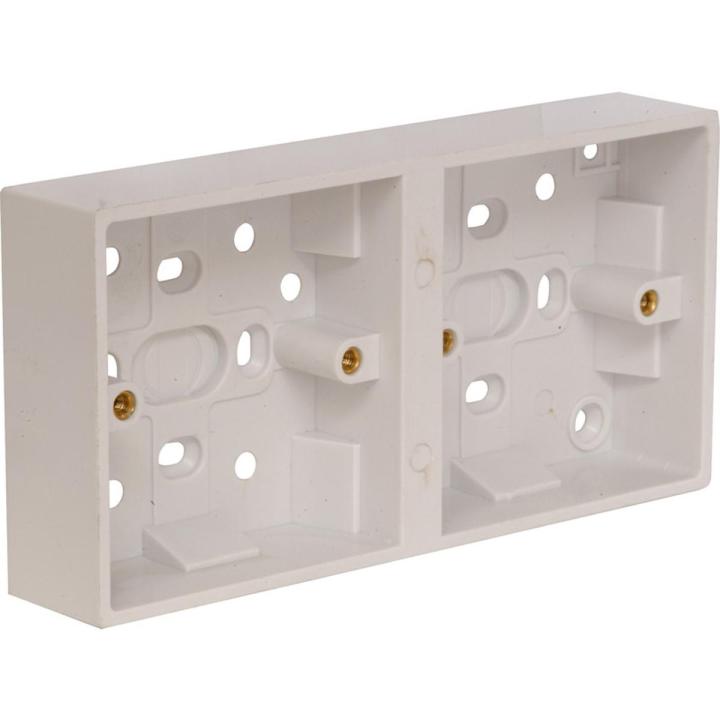 2 Gang MK Moulded Pvc Box