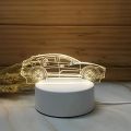 Acrylic 3D LED Lamp Base Table Night Light Holder ABS USB Lighting Accessories. 