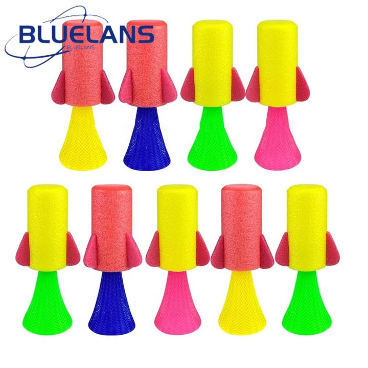 Rocket Spring Toy Interactive Games for Kids 9 Pack Jumping Spring Rocket Toys Fun Bouncy ...