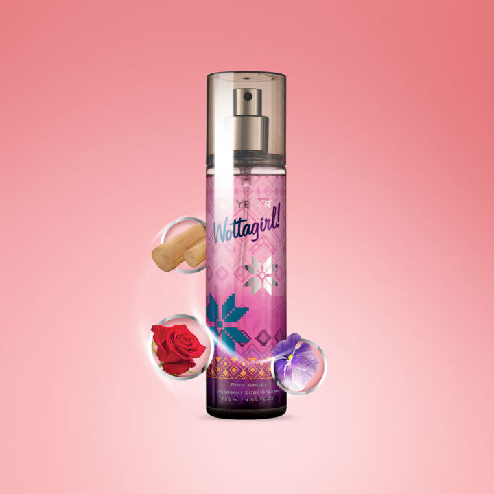 135%20ml%20Indian%20product%20Layer'r%20Wattagirl%20Pink%20Angel%20body%20mist%20for%20female%20-%20Image%202