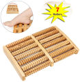 Wooden Roller Foot Massager 6 ruller multicolour.